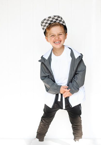 Block Windbreaker - Pewter