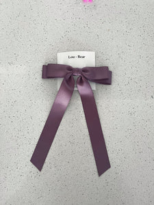 Satin Bow Hair Clip