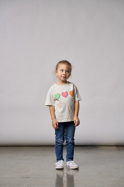 V-Day Boxy Tee - Grey