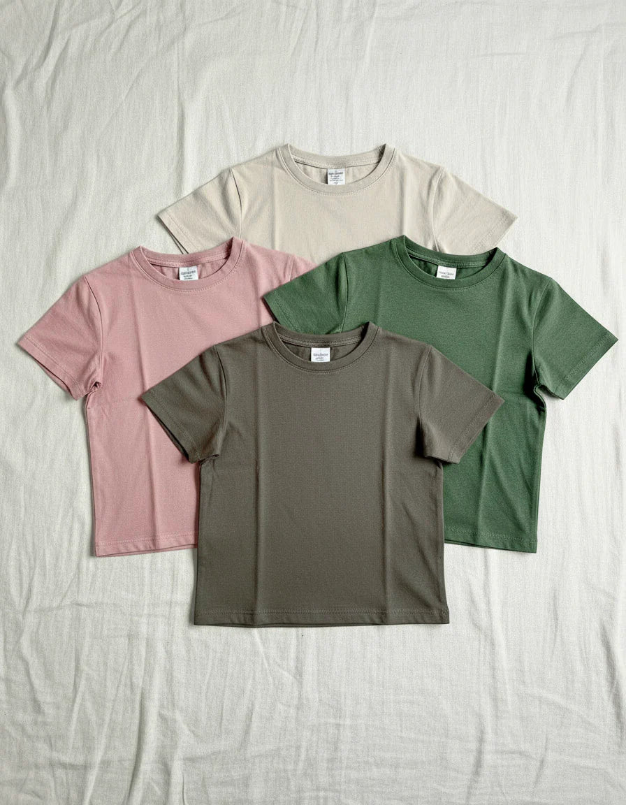 Basic Long Sleeve Tee - Beige