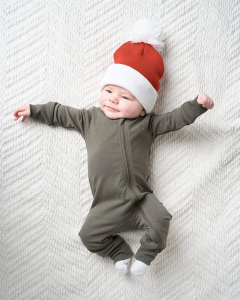 2-Way Zip Romper - Hunter