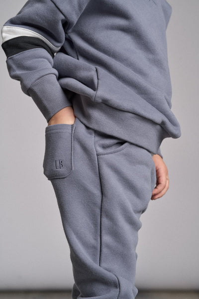 Block Elevated Sweatpant - Blue