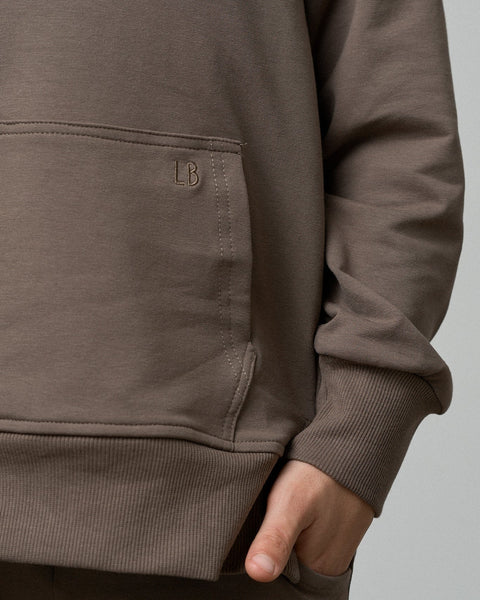 Quarter Zip Pullover - Cocoa