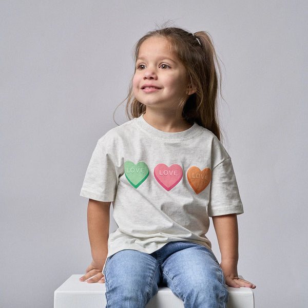 V-Day Boxy Tee - Grey