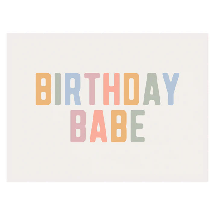 Birthday Babe Banner (Pastel)