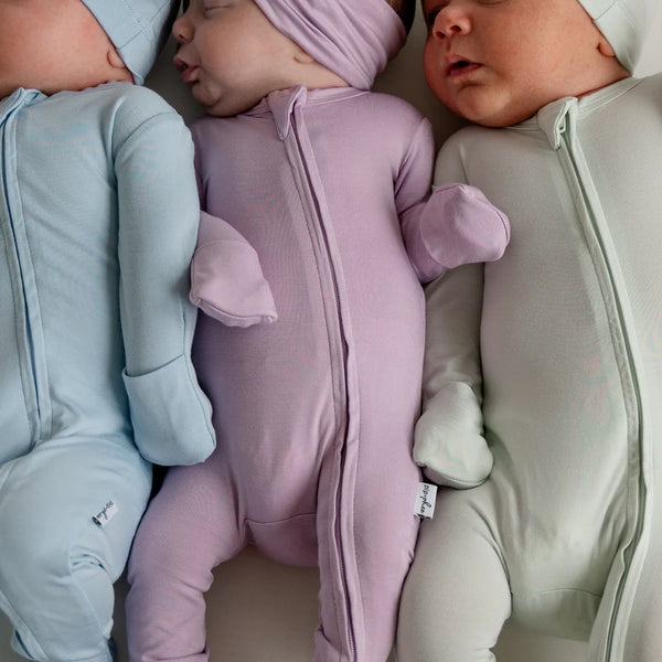 Bamboo Footed Sleeper - Bows