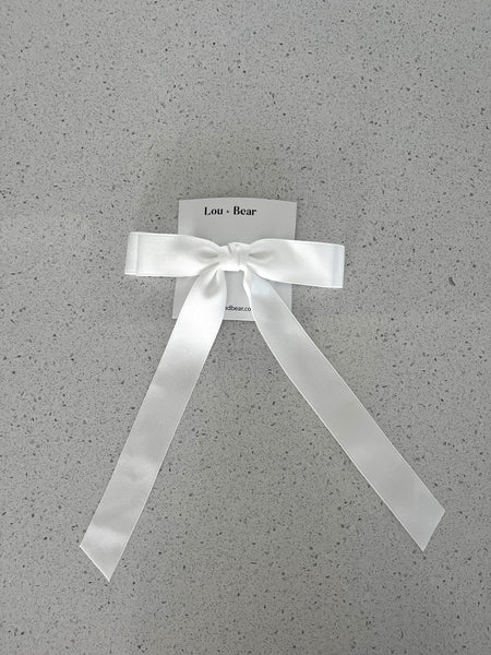 Satin Bow Hair Clip