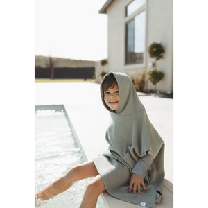 Waffle Beach Poncho - Sage Green