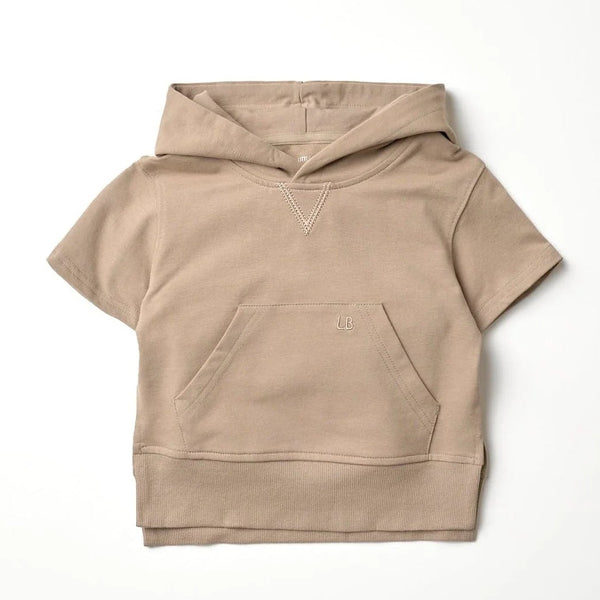 Short Sleeve Hoodie - Driftwood