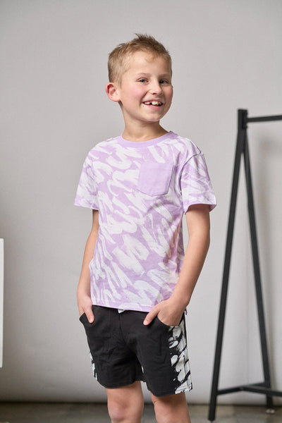 Brush Stroke Tee - Lavender