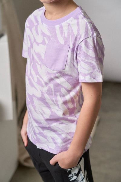 Brush Stroke Tee - Lavender