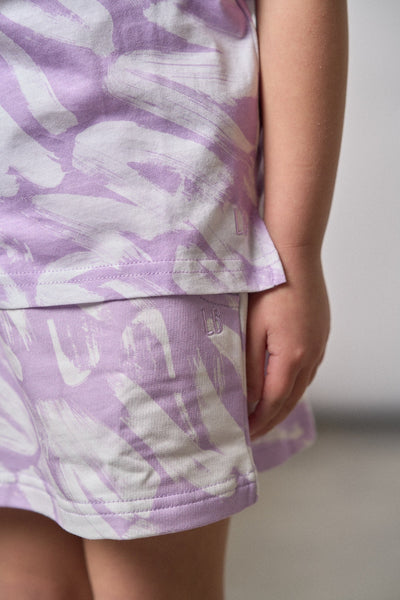 Brush Stroke Skort - Lavender