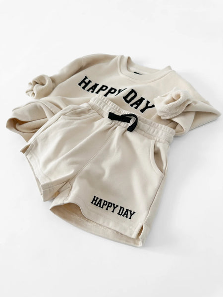 Happy Day Fleece Sweatshort