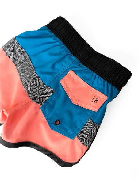 Block Swim Short - Neon Pink