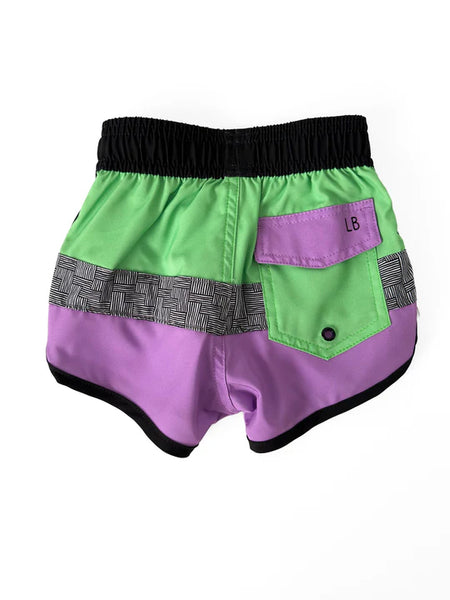 Block Swim Short - Neon Green