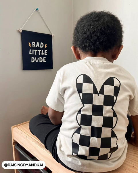 Rad Little Dude Canvas Hang Sign