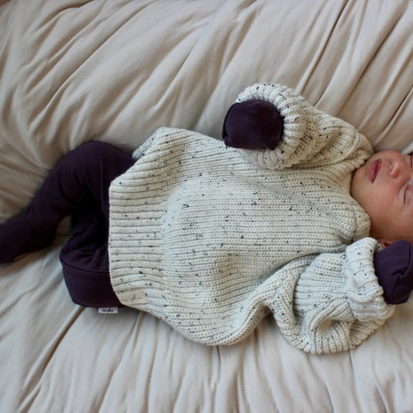Cotton Knit Sweater - Multi Fleck