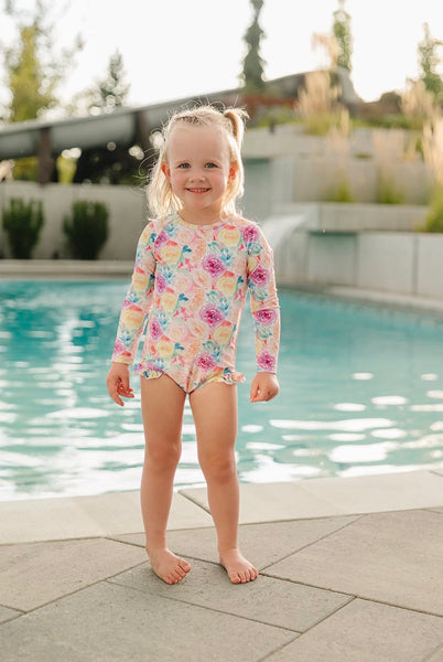 The "Isabella" Ruffle Rashguard Suit