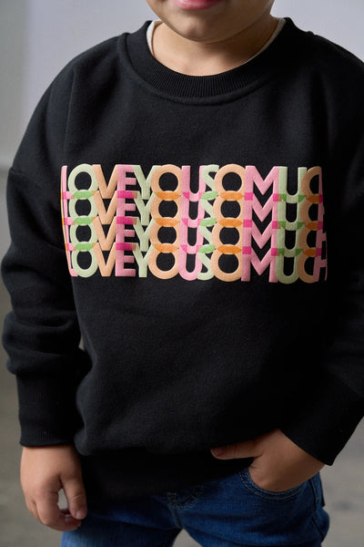 V-Day Elevated Crewneck - Black