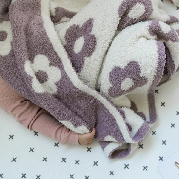 Plush Blankets - Lilac Flower