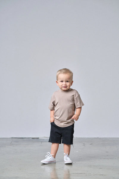 Oversized Bamboo Tee - Mushroom