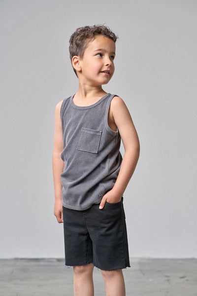 Boys Denim Short - Black Wash