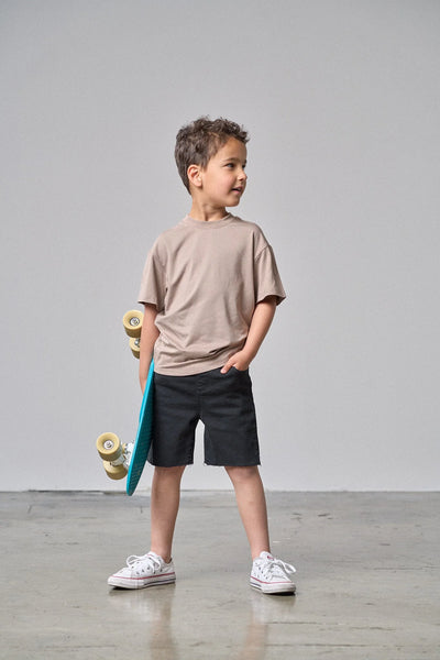 Oversized Bamboo Tee - Mushroom
