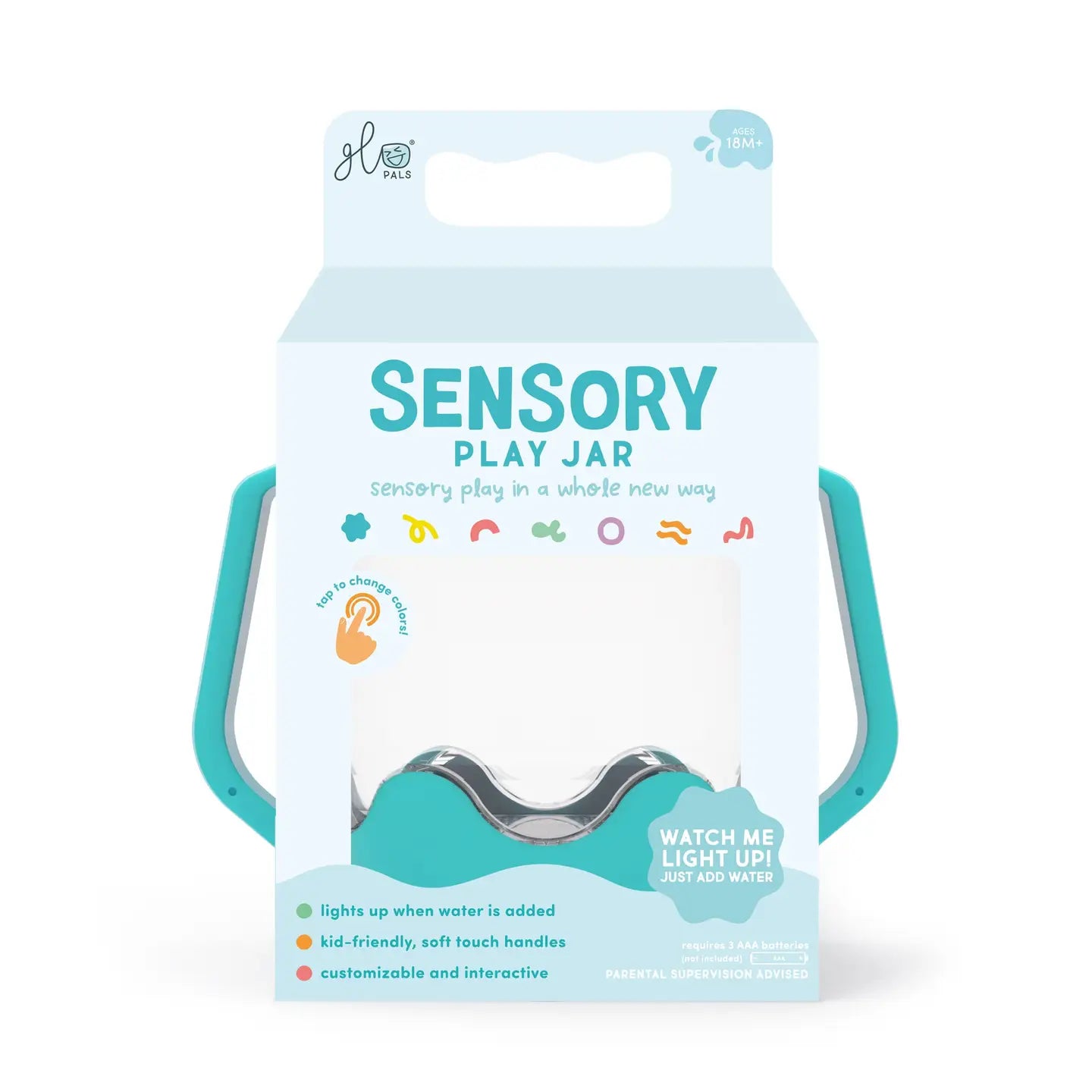 Blue Sensory Play Jar
