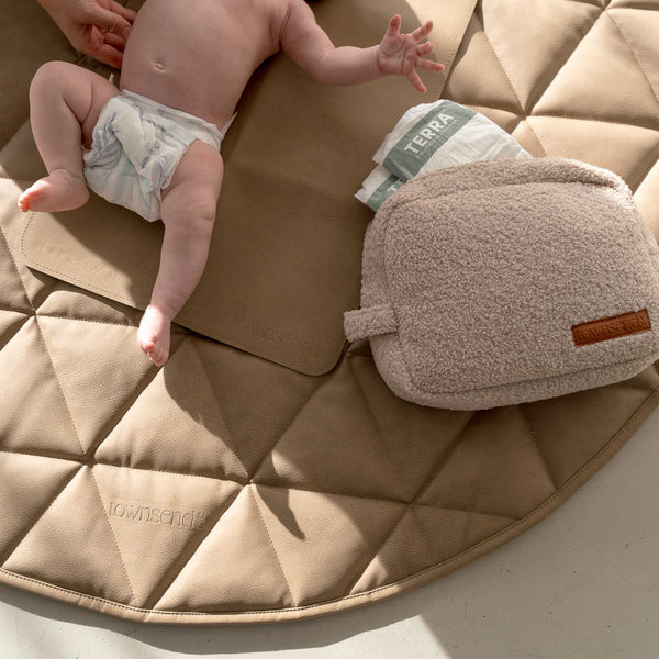 Large Teddy Pouch - Taupe