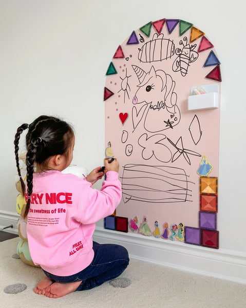 Blush Magic Playwall - Arch Magnetic Wall Decal For Kids