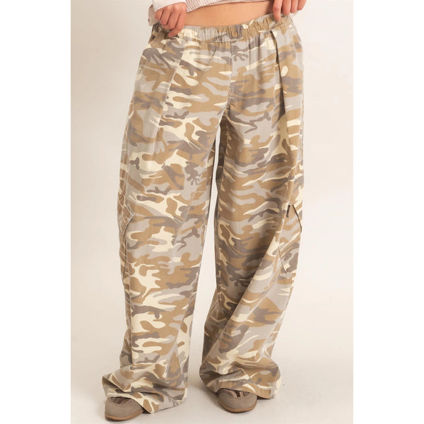 Camouflage Cargo Pocket Pants