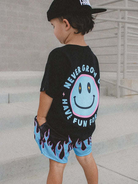 Heater Flame Shorts Blue
