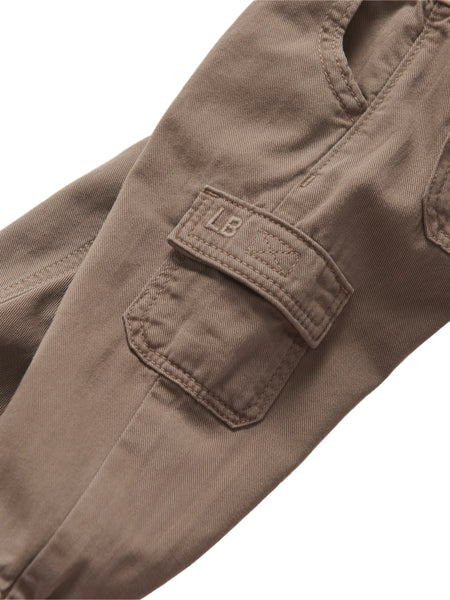 Cotton Twill Cargo Jogger - Mushroom