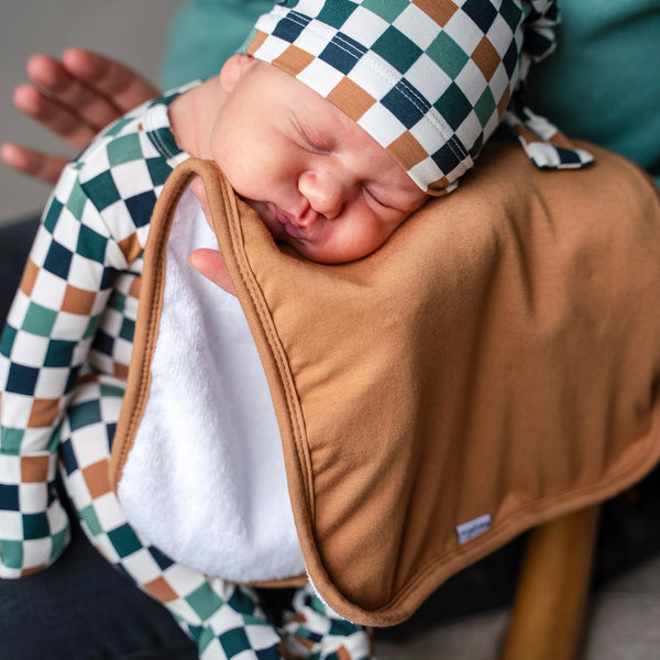 Bamboo Burp Cloth - Hazelnut