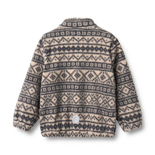 Fleece Jacket Helge - Warm Sand Jaquard