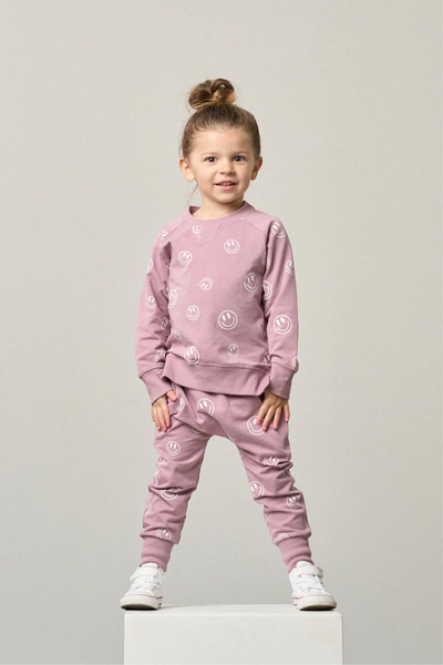 Smiley Jogger - Dusty Purple