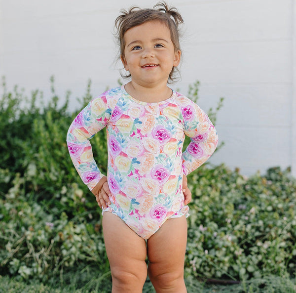 The "Isabella" Ruffle Rashguard Suit