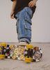 Smiley Face Baggy Jeans Blue