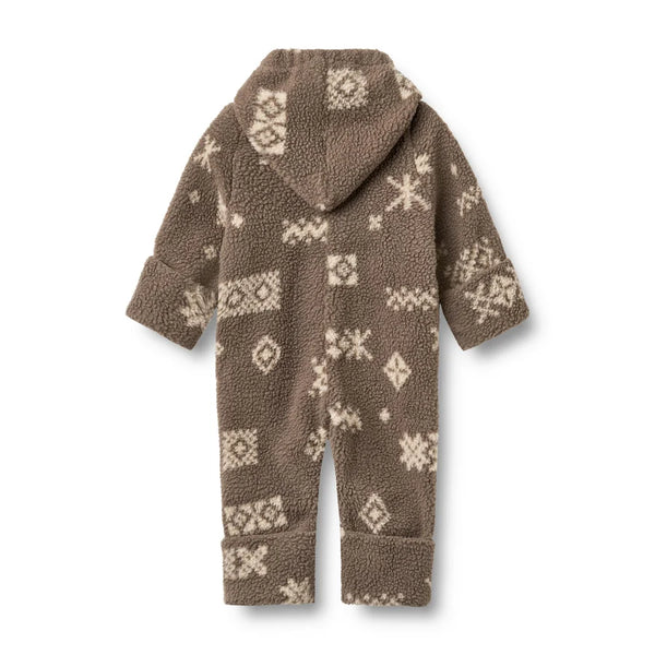 Fleece suit Allo - Dry Wood Jacquard