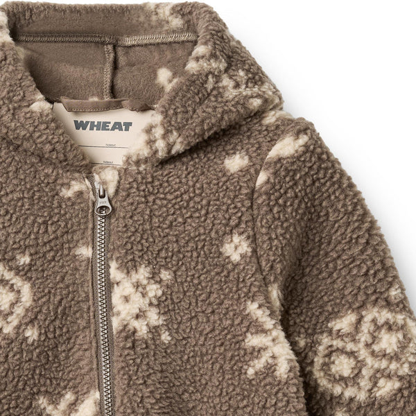 Fleece suit Allo - Dry Wood Jacquard