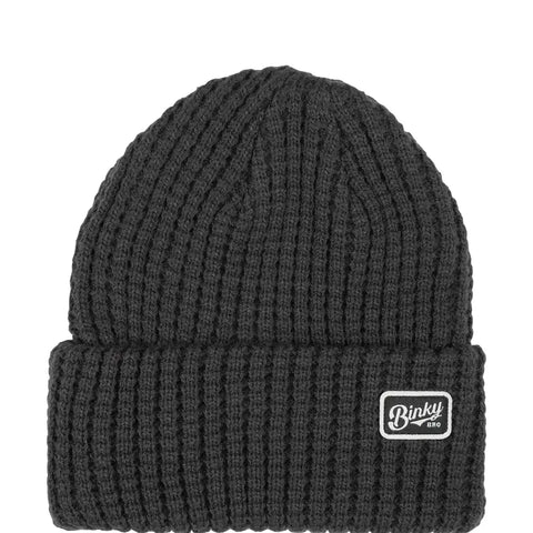 Kids Beanie Waffle Charcoal