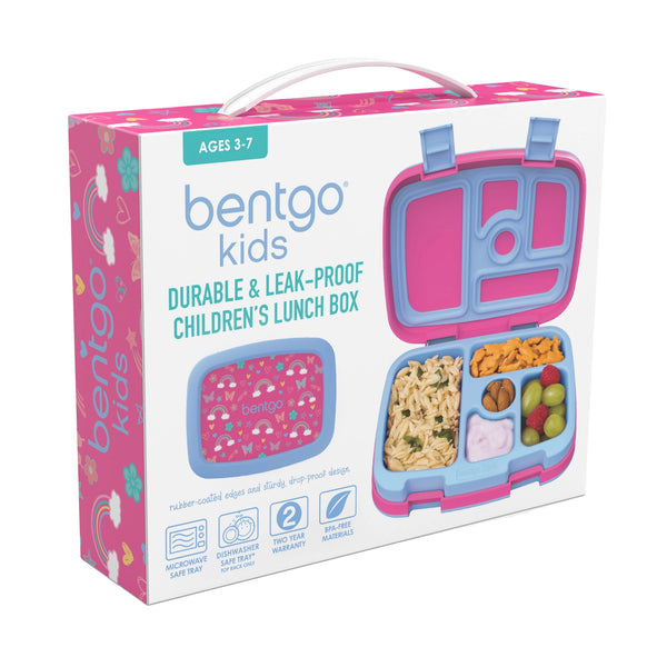 Bentgo Kids Prints - Rainbows & Butterflies