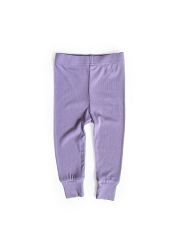 Neon Ribbed Legging - Lilac