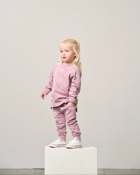 Smiley Jogger - Dusty Purple