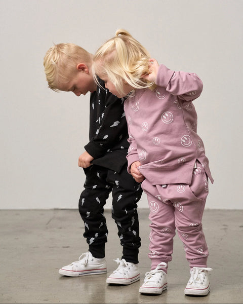 Smiley Jogger - Dusty Purple