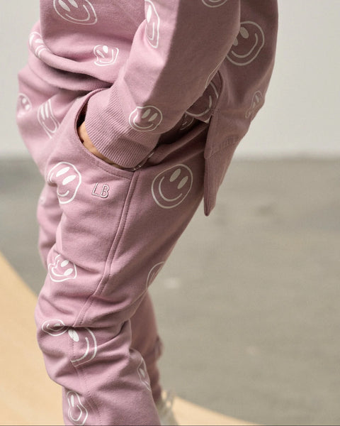 Smiley Jogger - Dusty Purple