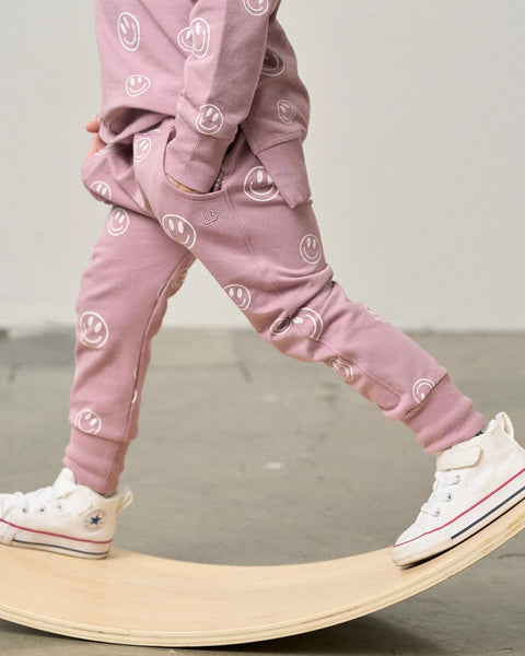 Smiley Jogger - Dusty Purple