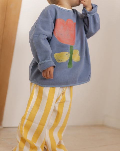 tulip sweatshirt - cornflower