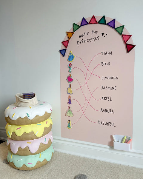 Blush Magic Playwall - Arch Magnetic Wall Decal For Kids