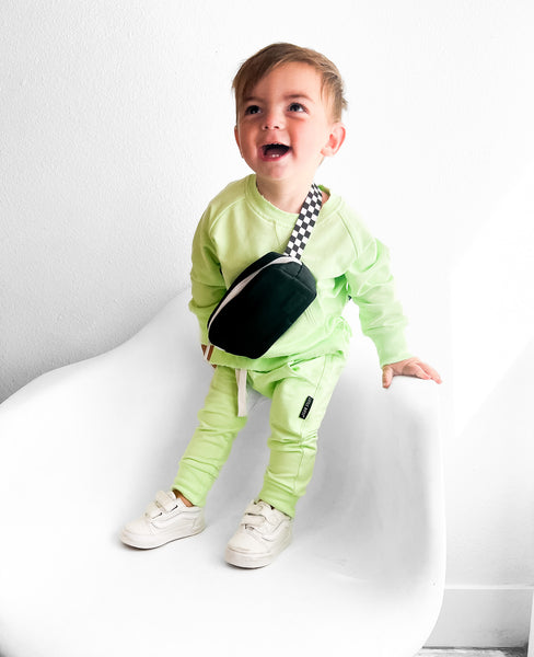 Neon Pocket Pullover - Lime